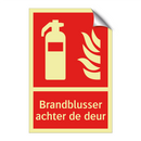 Brandblusser achter de deur