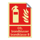 CO₂ brandblusser brandklasse B