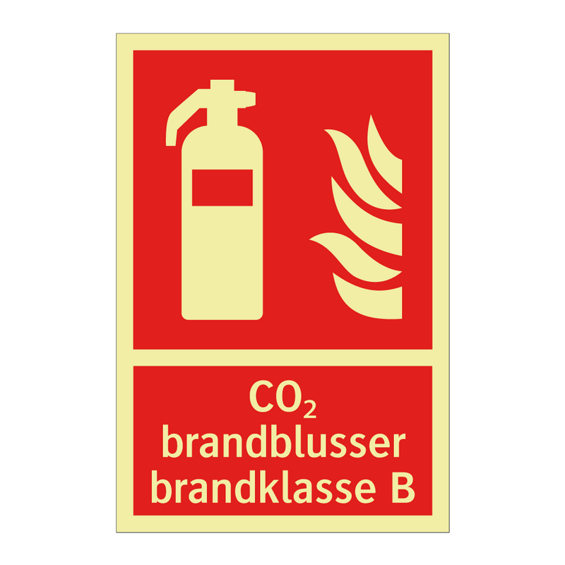CO₂ brandblusser brandklasse B