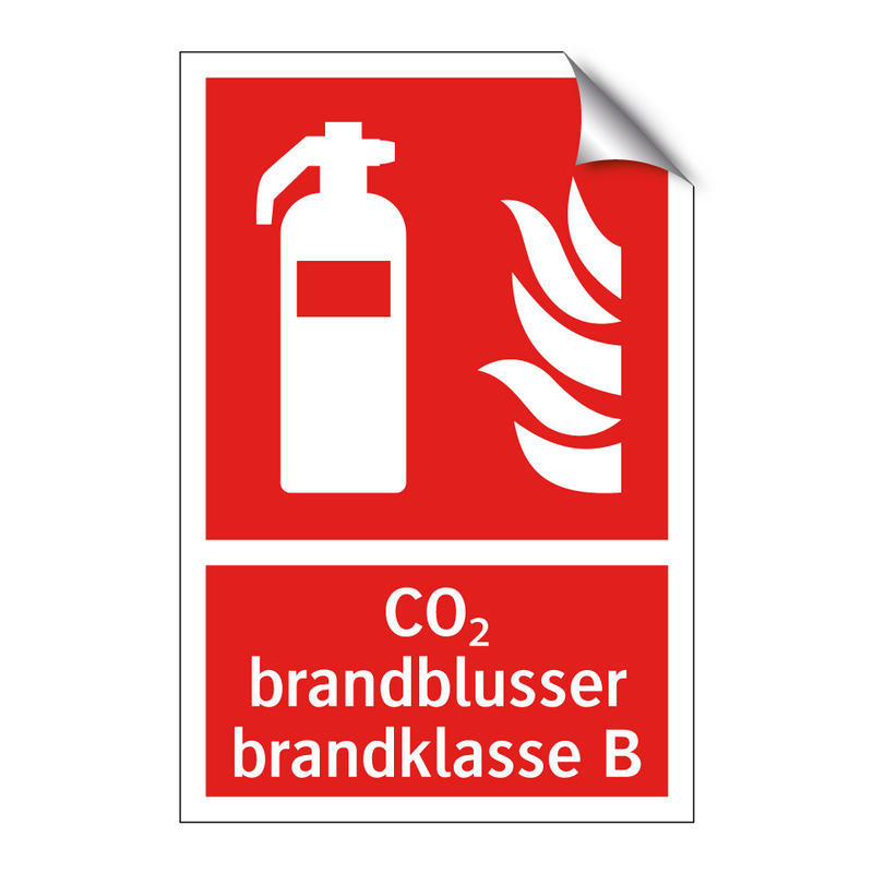 CO₂ brandblusser brandklasse B