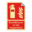 Brandblusser in het trappenhuis