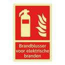 Brandblusser voor elektrische branden