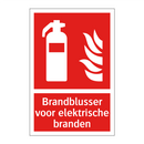 Brandblusser voor elektrische branden