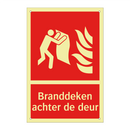Branddeken achter de deur