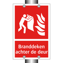 Branddeken achter de deur