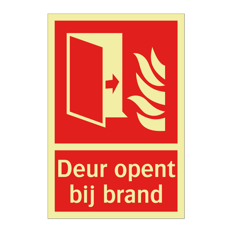 Deur opent bij brand