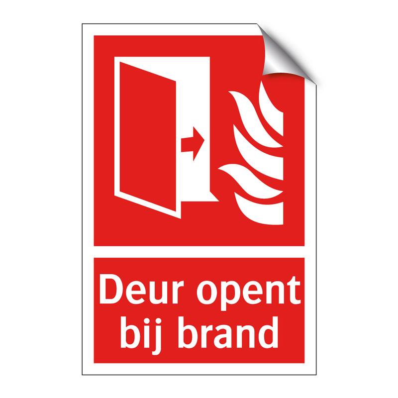 Deur opent bij brand