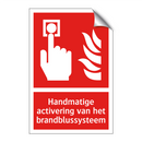Handmatige activering van het brandblussysteem