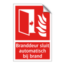 Branddeur sluit automatisch bij brand