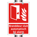 Branddeur sluit automatisch bij alarm