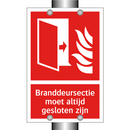 Branddeursectie moet altijd gesloten zijn