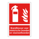 Brandblusser voor elektrische branden en vloeistofbranden