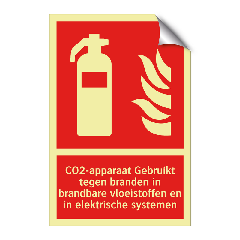 CO2-apparaat Gebruikt tegen branden in brandbare vloeistoffen en in elektrische systemen