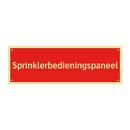 Sprinklerbedieningspaneel