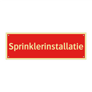Sprinklerinstallatie