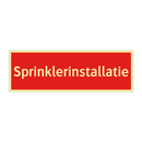 Sprinklerinstallatie