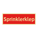 Sprinklerklep