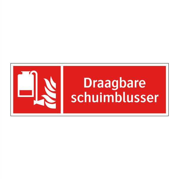 Draagbare schuimblusser