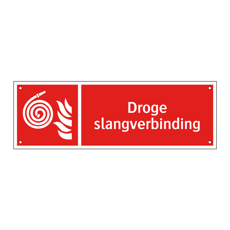 Droge slangverbinding