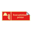 Evacuatiekaart printer