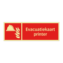 Evacuatiekaart printer