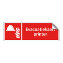 Evacuatiekaart printer