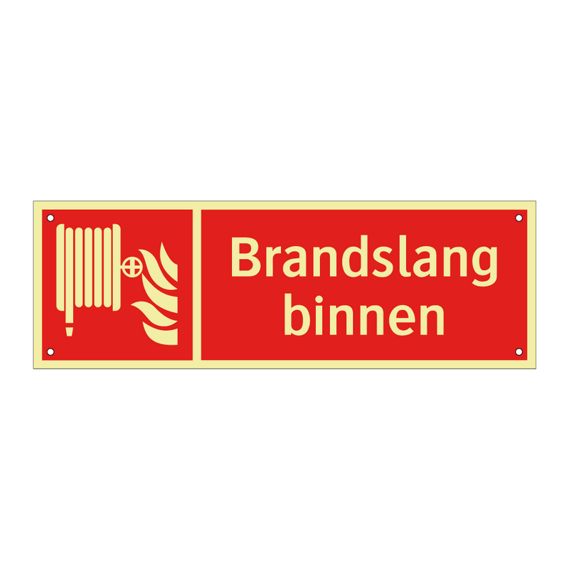 Brandslang binnen