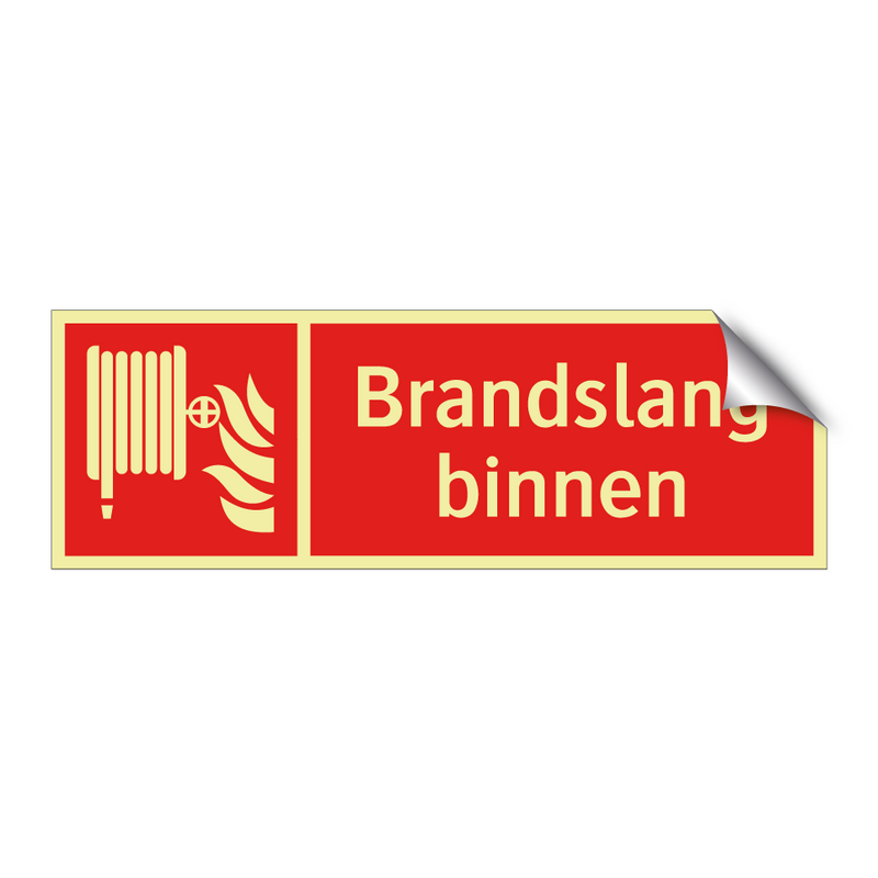 Brandslang binnen