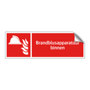 Brandblusapparatuur binnen