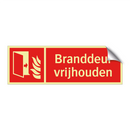 Branddeur vrijhouden