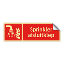 Sprinkler afsluitklep