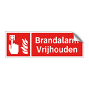 Brandalarm Vrijhouden
