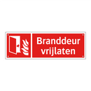 Branddeur vrijlaten