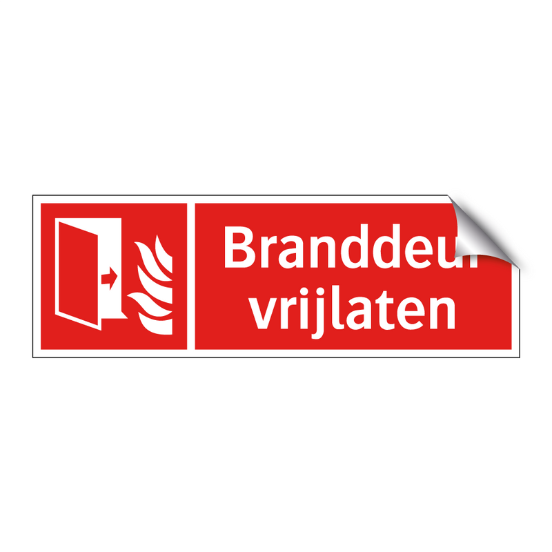 Branddeur vrijlaten
