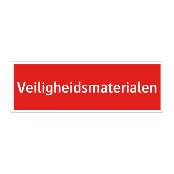 Veiligheidsmaterialen