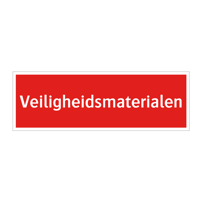 Veiligheidsmaterialen