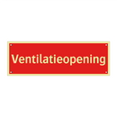 Ventilatieopening