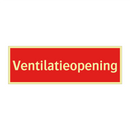 Ventilatieopening