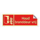 Houd branddeur vrij