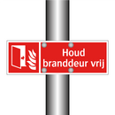 Houd branddeur vrij