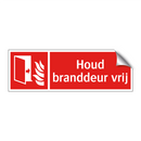 Houd branddeur vrij