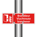 Branddeur Vluchtroute brandweer