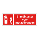 Brandblusser voor metaalbranden