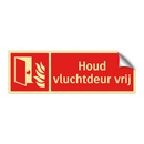 Houd vluchtdeur vrij