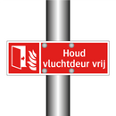 Houd vluchtdeur vrij