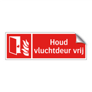 Houd vluchtdeur vrij