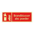 Brandblusser abc poeder