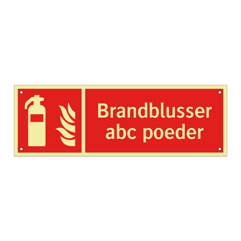 Brandblusser abc poeder