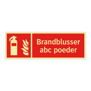 Brandblusser abc poeder