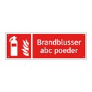 Brandblusser abc poeder
